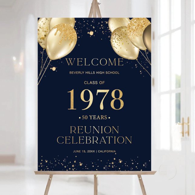 Modern Class Reunion Welcome Sign, Any class any Foam Board (Creator Uploaded)