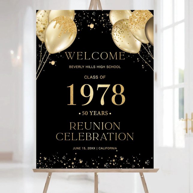 Modern Class Reunion Welcome Sign, Any class any Foam Board (Creator Uploaded)