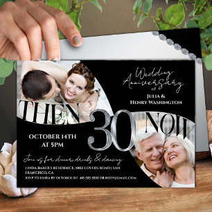 Modern Classic 30th Wedding Anniversary Invitation