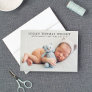 Modern Classic Baby Boy Photo Collage Birth Announcement