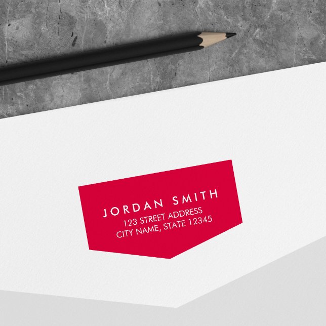 Modern Classic Banner Return Address Self-inking Stamp (Creator Uploaded)