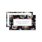 Modern classic black abstract floral professional