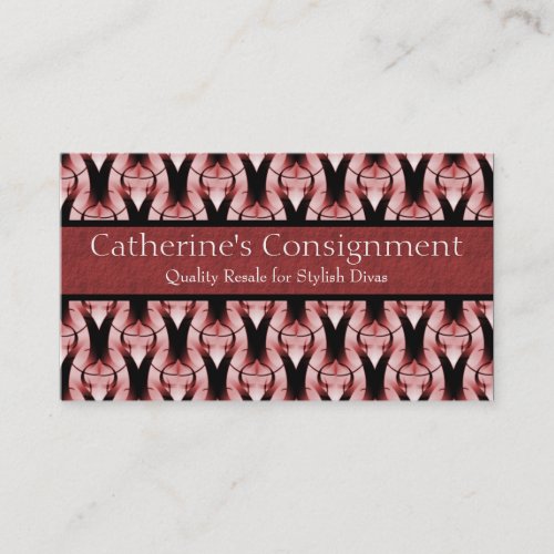 Modern Classic Business Card Brick Red Business Card