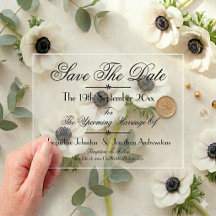 Modern Classic Chic Wedding Save The Date