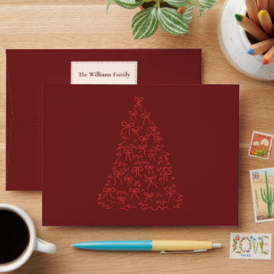 Modern Classic Christmas Elegant Envelope
