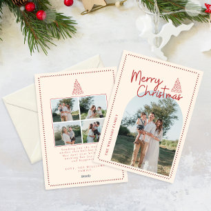 Modern Classic Christmas Photo Elegant Holiday Card