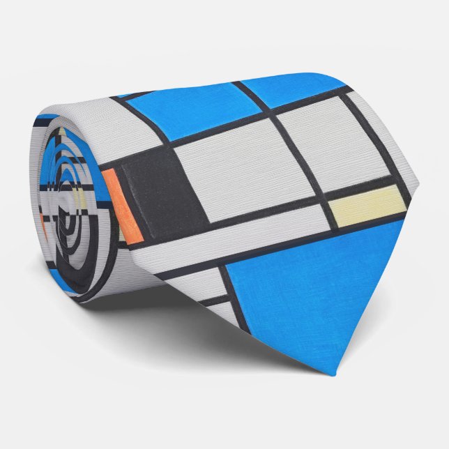 Modern Classic – Clean Grid Neck Tie (Rolled)