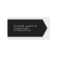Modern Classic Dark and Light Grey Address Labels