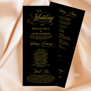 Modern Classic Elegance, Wedding Ceremony Program