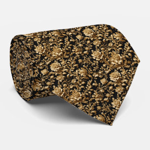 Modern Classic – Elegant Gold Pattern Neck Tie