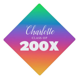 Modern Classic Graduation Cap Topper