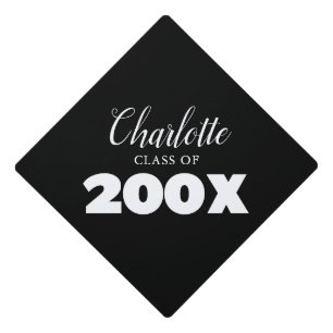 Modern Classic Graduation Cap Topper