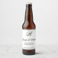 Modern Classic Minimalist Typography Beer Bottle Label