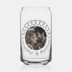 Modern Classic Minimalist Typography Can Glass