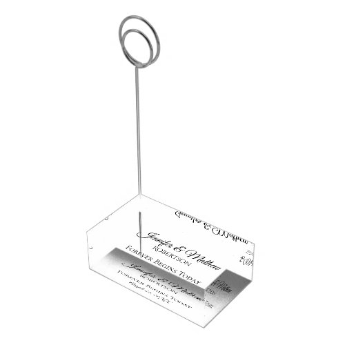 Modern Classic Minimalist Typography Place Card Holder