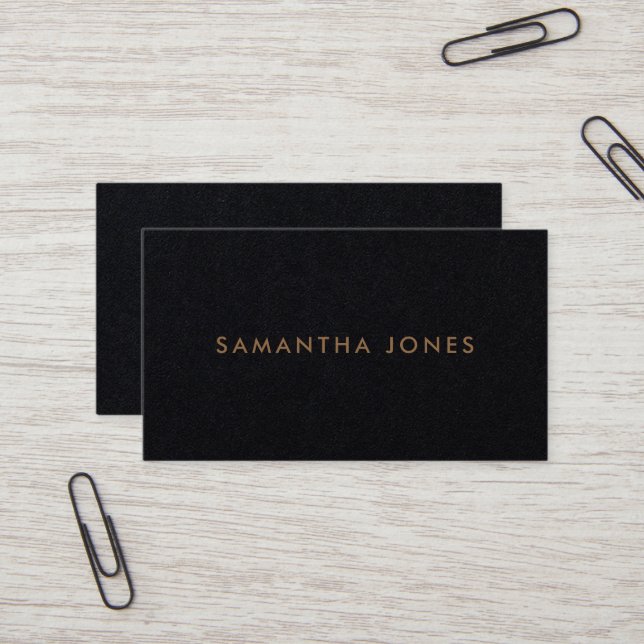Modern Classic Personalized Mini Business Card (Front/Back In Situ)