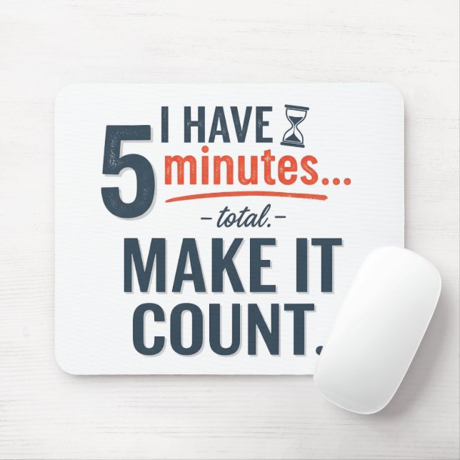 Modern Classic Productivity Inspiration Profession Mouse Pad (With Mouse)