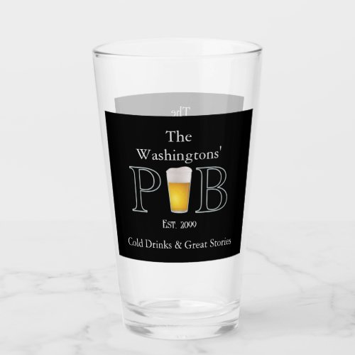Modern Classic Pub Beer Drinking Glasses