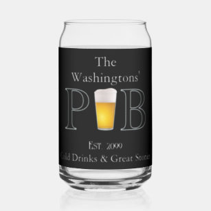 Modern Classic Pub Drinking Glasses Beer Can