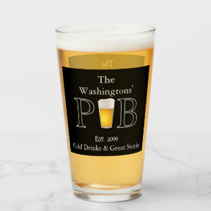 Modern Classic Pub Drinking Glasses Pint Beer 