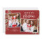 Modern Classic Red and Green Merry Christmas Photo