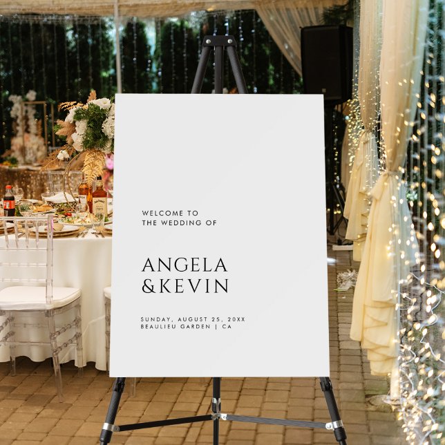 Modern & Classic Script Wedding Welcome Sign (Creator Uploaded)
