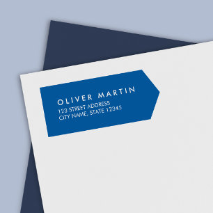 Modern Classic Side Banner Return Address Self-inking Stamp