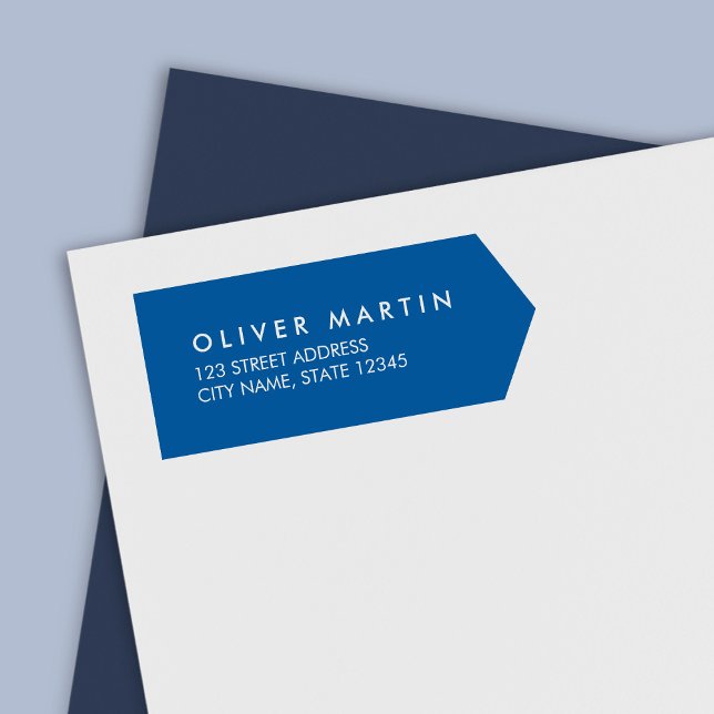 Modern Classic Side Banner Return Address Self-inking Stamp (Creator Uploaded)