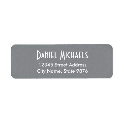 Modern _Classic Silver_ Return Address Labels