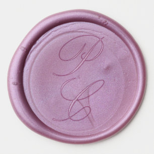 Modern Classic Sophisticated Script Wedding Wax Seal Sticker