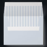 Modern Classic Stripes Dusty Blue Vintage Wedding Envelope<br><div class="desc">This dusty blue striped envelope liner adds a refined and elegant finishing touch to your wedding invitation suite. Featuring soft slate blue vertical stripes, the design brings a timeless classic look while maintaining a clean minimalist style. The subtle stripe pattern creates a sophisticated presentation the moment guests open the envelope....</div>