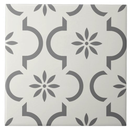 Modern classic Swedish Mediterranean light grey    Ceramic Tile