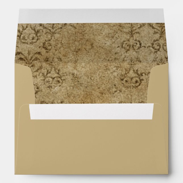 Modern Classic Tan and Granite Lined Envelope (Back (Bottom))