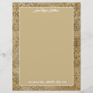 Modern Classic Tan Granite Letterhead