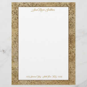 Modern Classic Tan Granite Letterhead