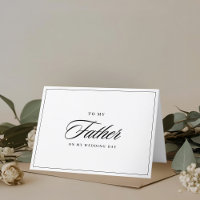 Modern Classic to My Father on Wedding Day