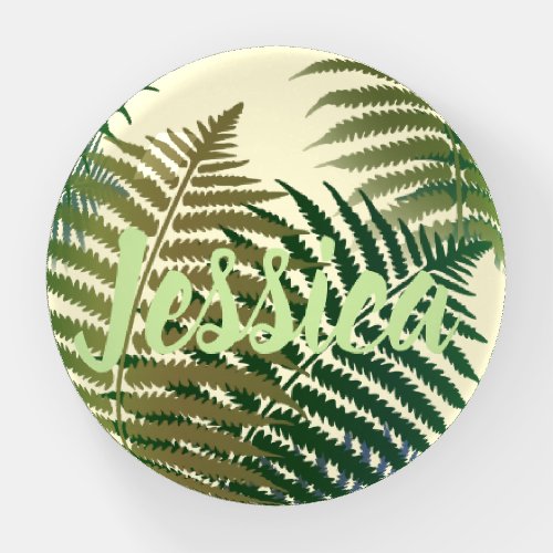 Modern Classic Tropical Palm Custom Paperweight