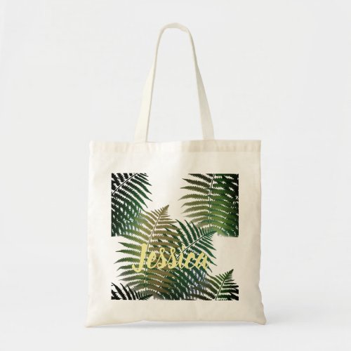Modern Classic Tropical Palm Custom Tote Bag
