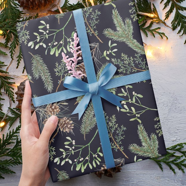 Modern Classic Winter Christmas Pattern Wrapping Paper (Creator Uploaded)