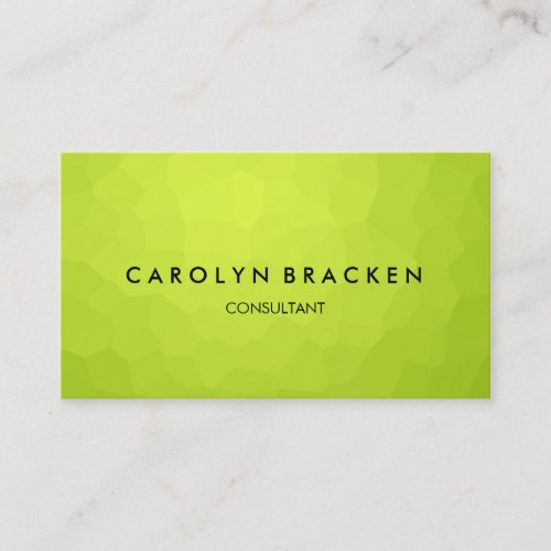 Modern Classy Green ElegantBusiness Card