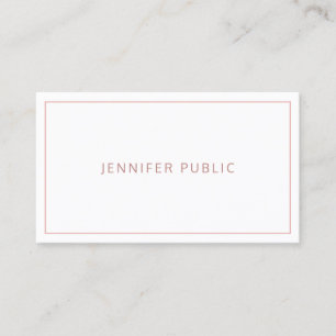 Modern Classy Minimalist Professional Elite Design Business Card
