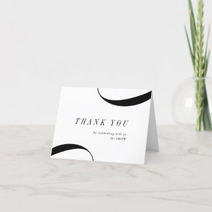 Modern classy minimalist thank you card