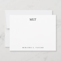 Modern Classy Monogram Initals Personalized Name