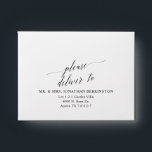 Modern Classy Please deliver to Envelope<br><div class="desc">Wedding Envelope in Modern calligraphy theme (please deliver to)</div>