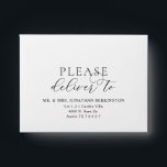 Modern Classy RSVP Please deliver to Envelope<br><div class="desc">Wedding RSVP Envelope in Modern calligraphy theme (please deliver to)</div>