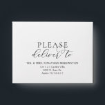 Modern Classy RSVP Please deliver to Envelope<br><div class="desc">Wedding RSVP Envelope in Modern calligraphy theme (please deliver to)</div>