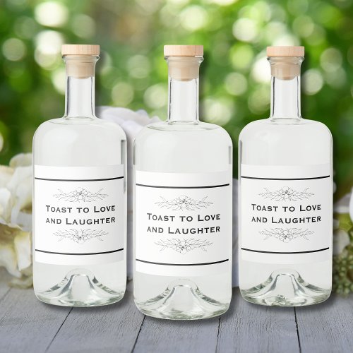 Modern Classy Simple Elegant Minimal Traditional Liquor Bottle Label
