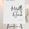 Modern Classy Vow Renewal Party Welcome Sign