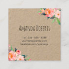 Modern Classy Watercolor Floral Personalized