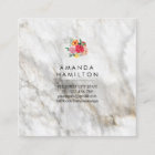 Modern Classy Watercolor Peony Floral MARBLE